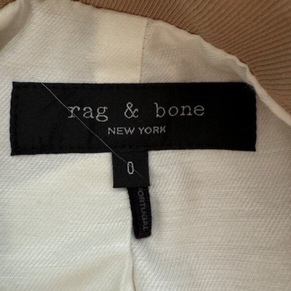 NWOT Rag & Bone Tan (Camel color) Blazer.  XS Size 0 - Picture 7 of 8